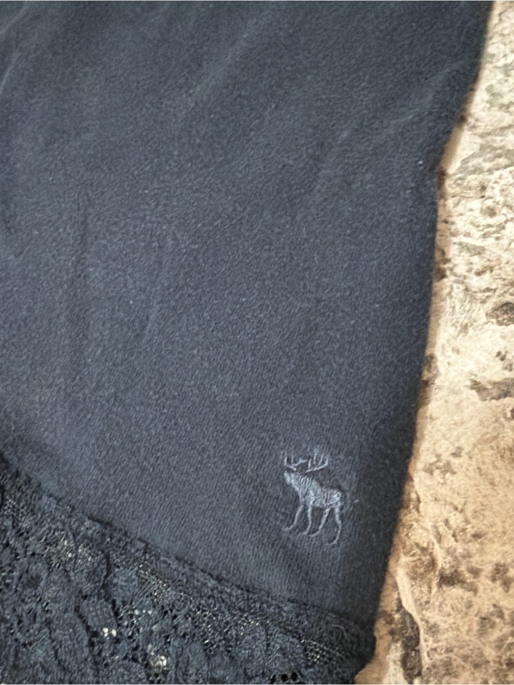 Abercrombie & Fitch Black Lace-Trim Cami - Picture 3 of 5